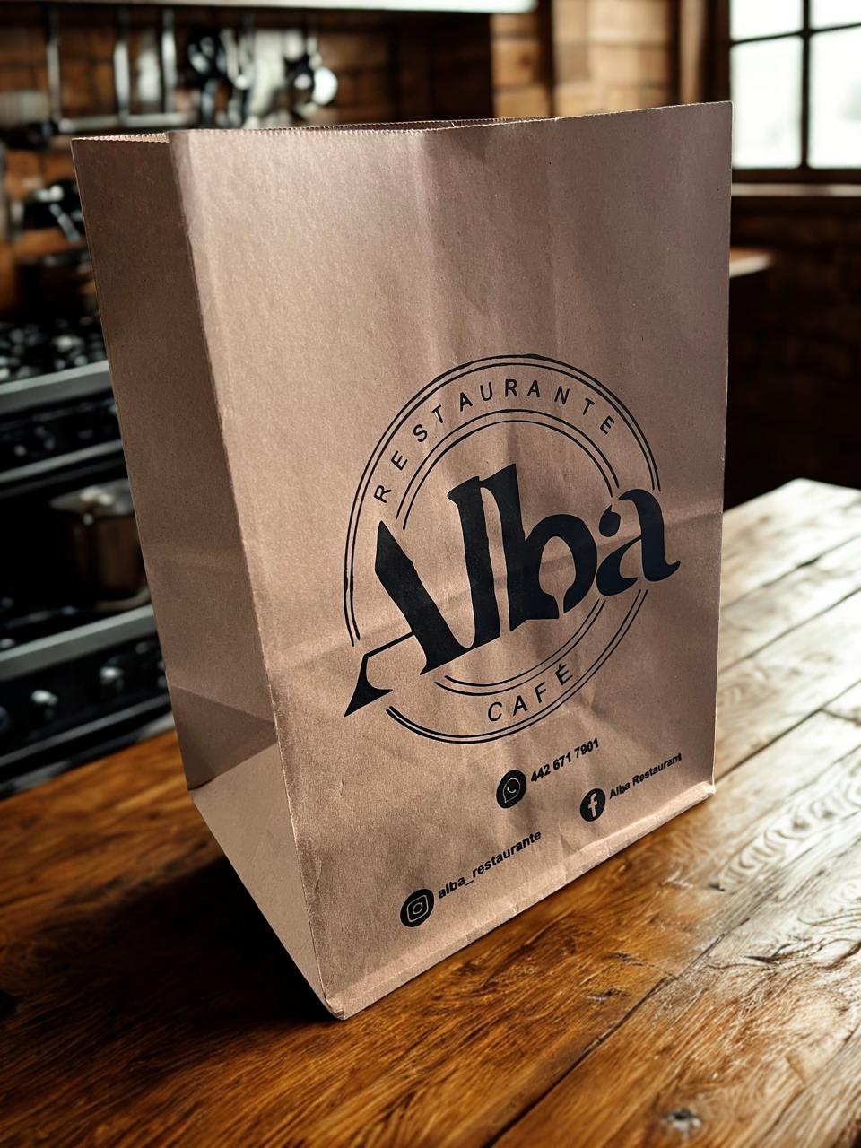 Bolsa Delivery de Papel Kraft 25x17x36cm - Imagen 4